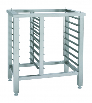 Soporte de acero inoxidable con 8 bandejas GN  2/3 y 8 bandejas G/N 1/3