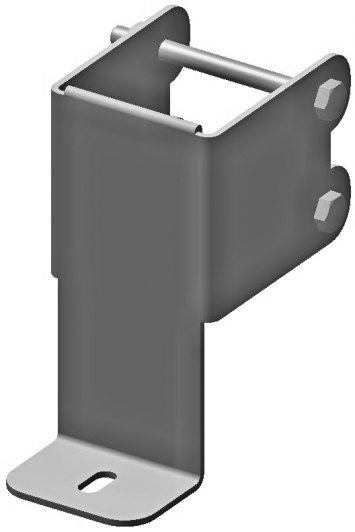 Accesorio de montaje de patas, para sujetar la  pata del horno combinado al suelo (2 piezas)